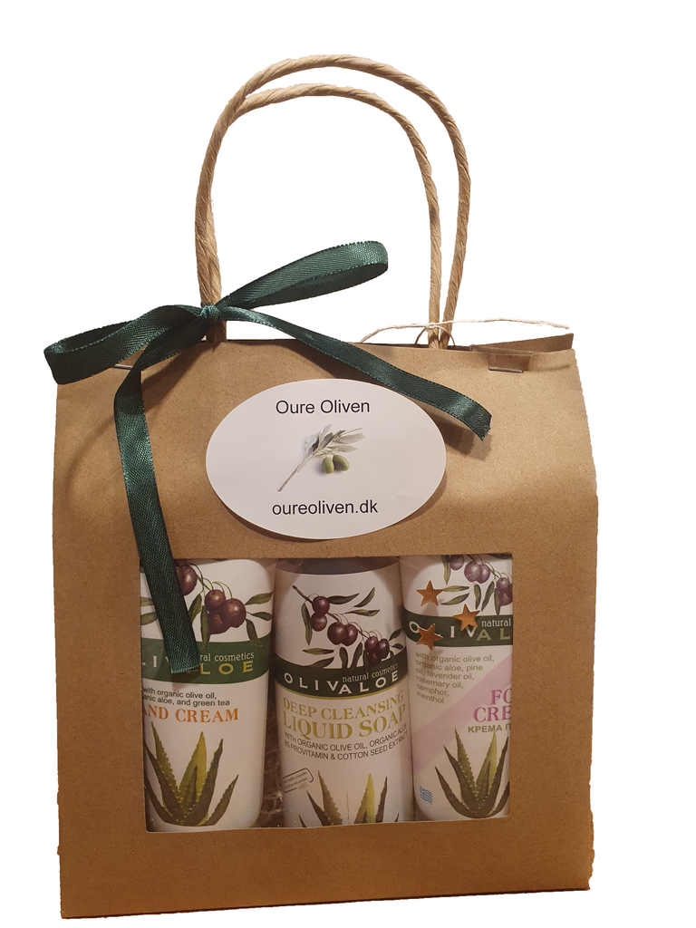 Gavepakke 2 med Olive Aloe hudplejeprodukter